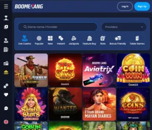 screenshot boomerang casino